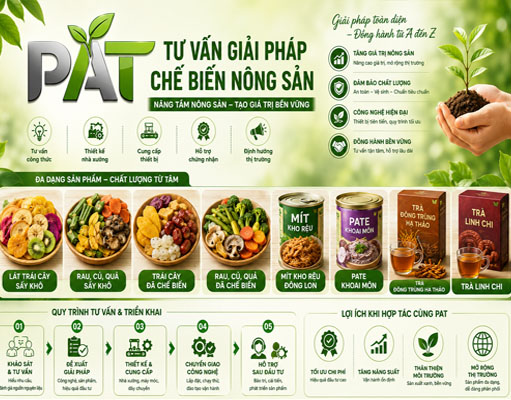Tư vấn giải pháp chế biến nông sản
