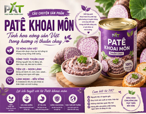 Câu chuyện sản phẩm Patê khoai môn